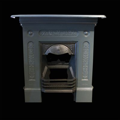 Restored Edwardian cast iron fireplace 