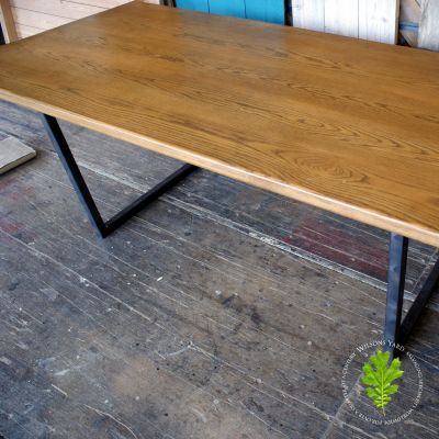 Industrial Wooden Topped kitchen dining  table