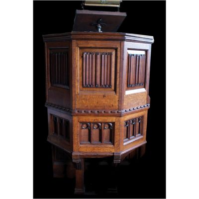 English Honey Oak Church Pulpit