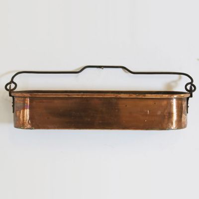  Antique copper fish kettle 
