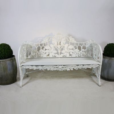 Cast iron Coalbrookdale style garden bench