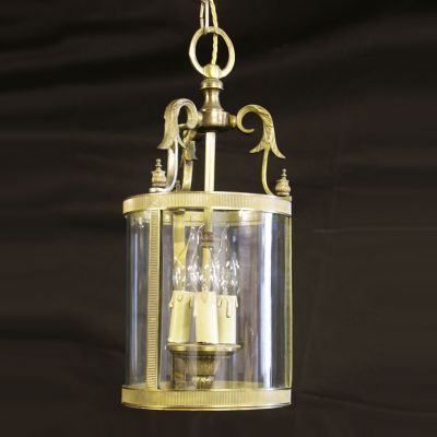 Splendid vintage French bronze lantern 
