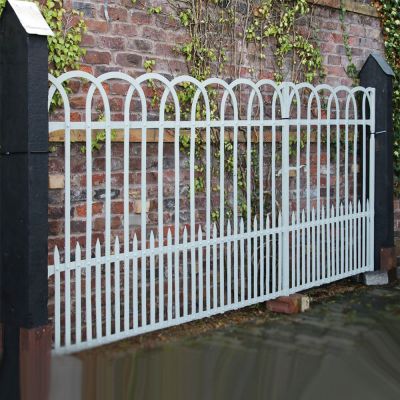 Rare 12ft wide traditional Blacksmith gates