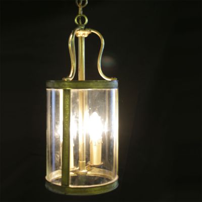 Vintage French hall Brass lantern 