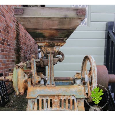 Vintage cast iron Barley crushing machine