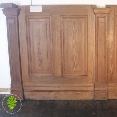 2 Pieces of Pitch Pine gallery paneling 