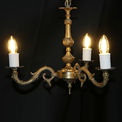 Beautiful detailed brass chandelier 
