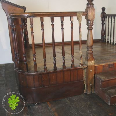 Raised church platform complete with hand rail and spindles