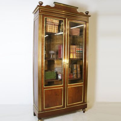 Antique 2 door glazed French display cabinet