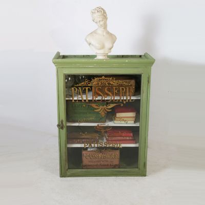 Vintage green Patisserie cabinet