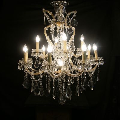 Impressive vintage French Marie Theresa chandelier 