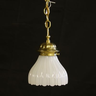 Restored Edwardian ceiling pendant light 