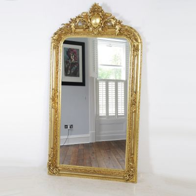 Empire style gilded mirror