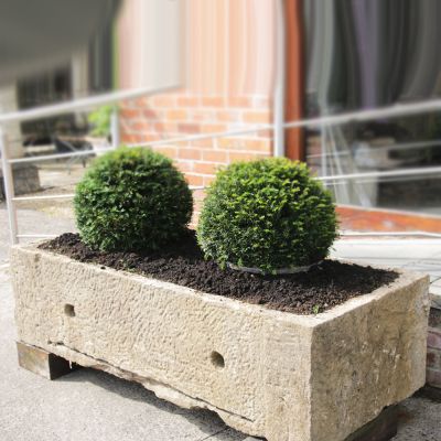 Large 19th century stone village trough