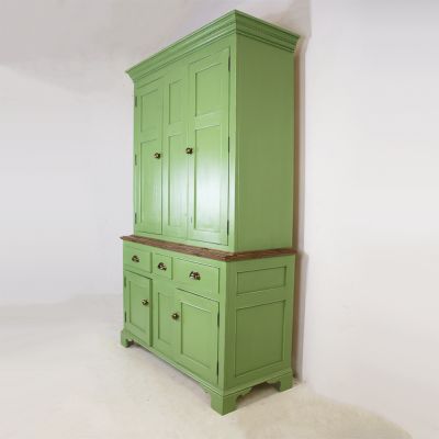 Beautiful painted green larder / dress (Made to order)