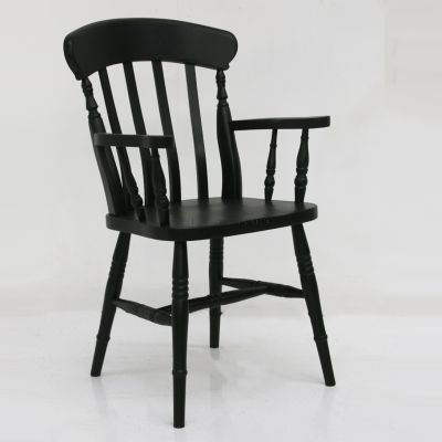 Slotted back dining carver chair