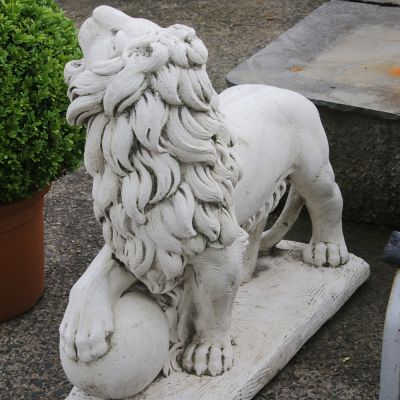 Pair of classical stone lions