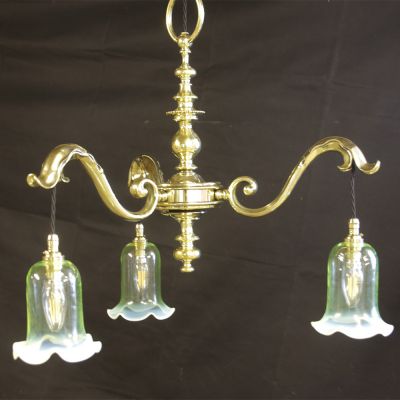 Restored Art Nouveau chandelier