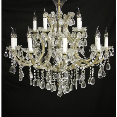 Large pair of restored Italian Chandeliers 