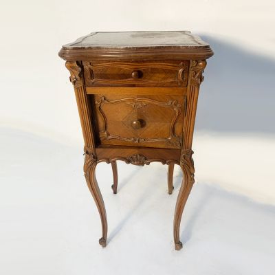 Beautiful rouge marble top bed side cabinet