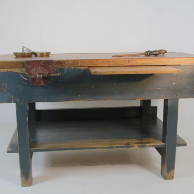 Original wood workers bench 
