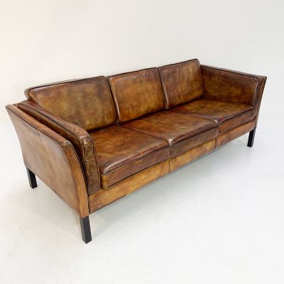 Vintage mid century Scandinavian 3 seater sofa 
