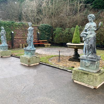 Classical bronzes four seasons garden statues 
