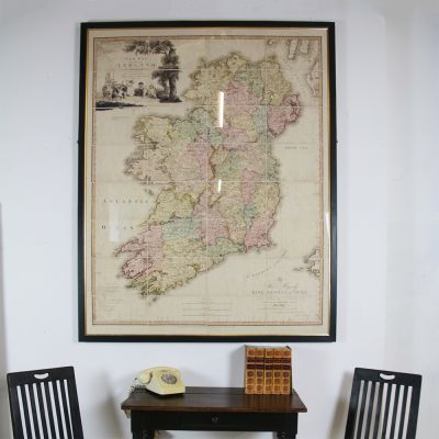 Black framed map of Ireland 