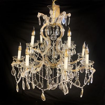 Vintage open frame Marie Teresa chandelier 