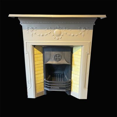 Restored Edwaridan cast iron fireplace 