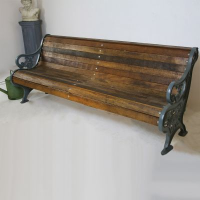 Fantastic Victorian roll back garden bench - sold ref inv no: 110716