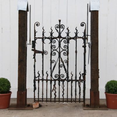 Beautiful wrought iron Edwardian pedestrian / garden gate