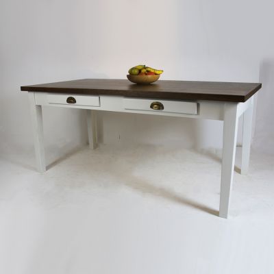 Lovely wooden topped table with painted base