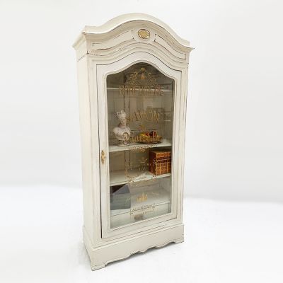 French Vitrine with sign writing 