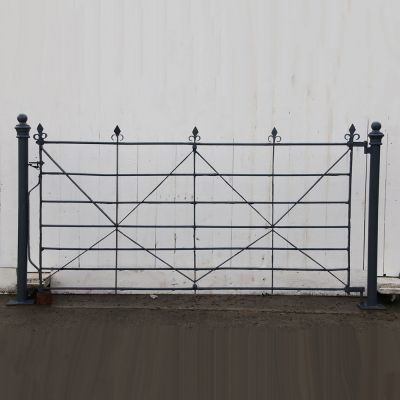 Original wrought iron gates and posts