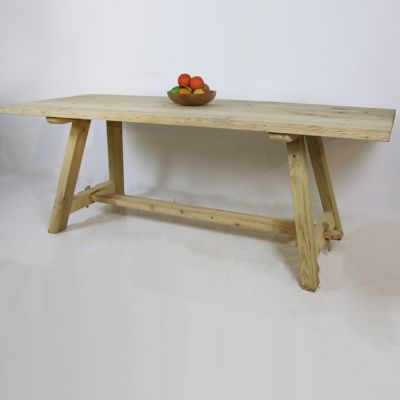 Trestle Table in Reclaimed / Salvaged Timber