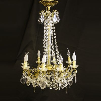 Magnificent vintage French crystal chandelier 