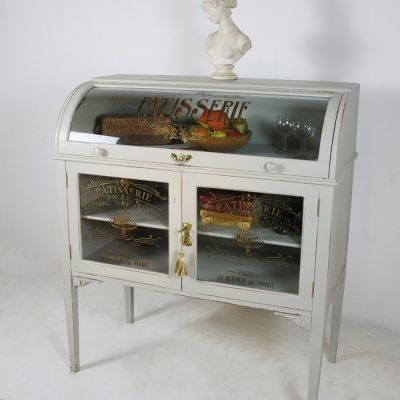 Vintage dome topped patisserie display cabinet