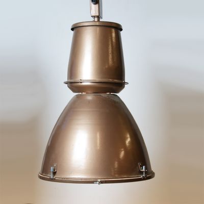 Extra large Copper Coloured Vintage Industrial lights