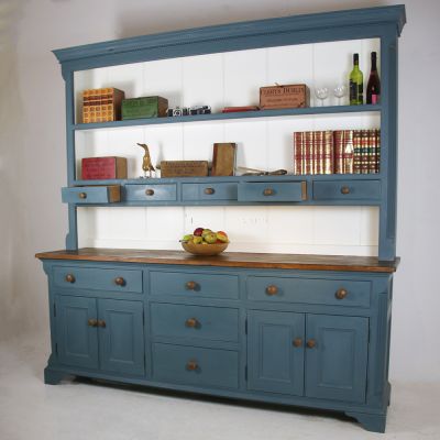 Stunning country house dresser with canted corners 