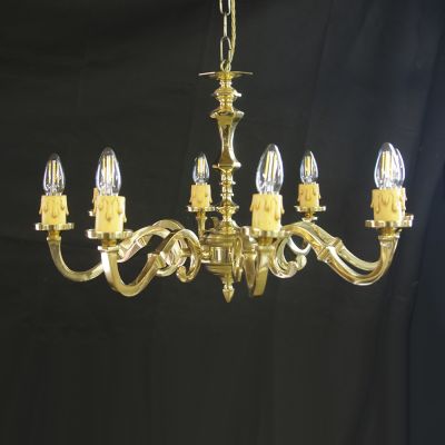 Lovely antique brass chandelier 