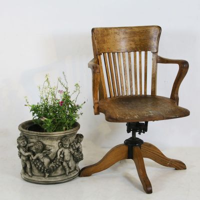 Original English Oak office chair
