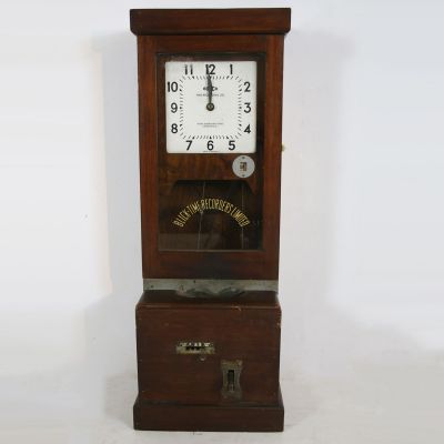 Original Mill clock in workers clock 