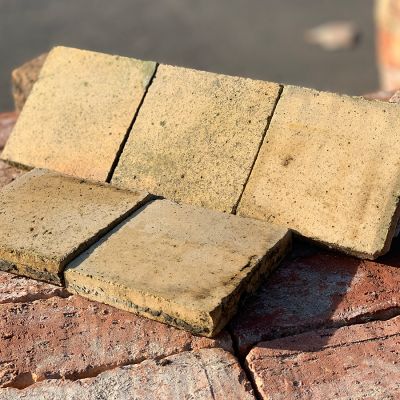 Reclaimed Buff Quarry Tiles 6" x 6" ( out of stock)