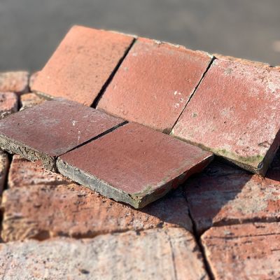 Reclaimed Terracotta Quarry Tiles 6" x 6" 