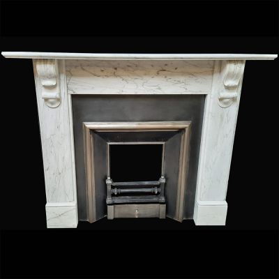 Beautiful large Victorian marble fireplace 