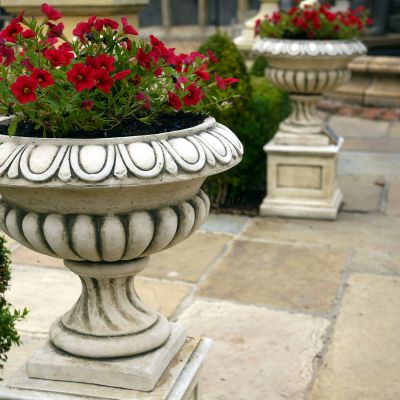 The Triton Collection  - Small Royal Doulton Urn On Small Square Plinth