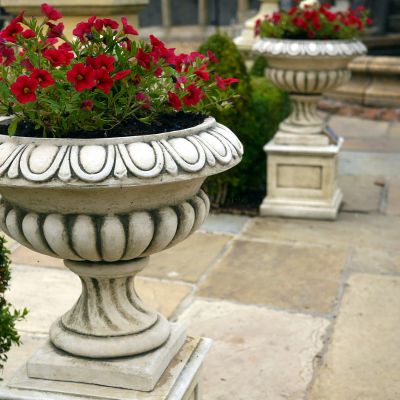 Wilsons Small Royal Doulton Urn On Small Square Plinth