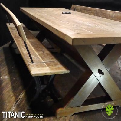  Titanic Pump House x legged Table 