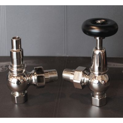 Traditional Nickel valve with Wooden Head 